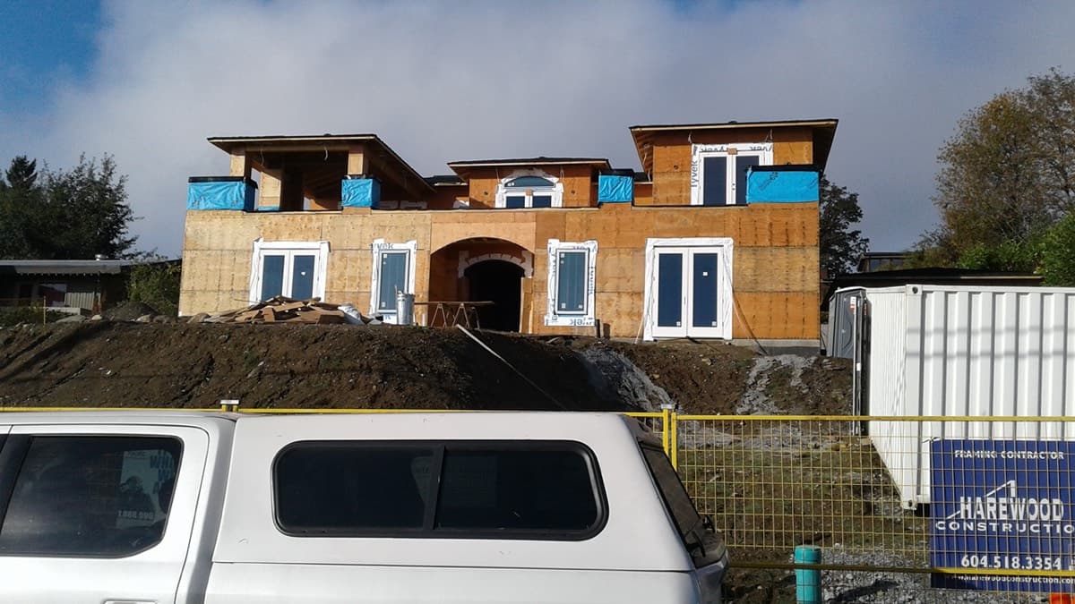 Baycrest custom framing structure by Harewood Construction